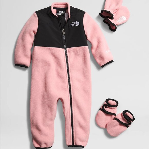 The North Face Infant Denali One piece Set Shady Rose New in Box Various - Picture 1 of 4
